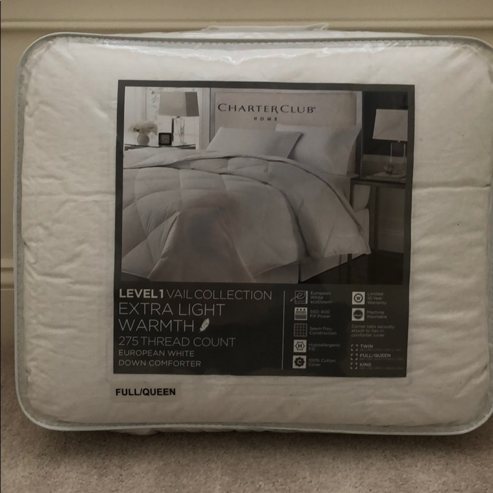 Down comforter